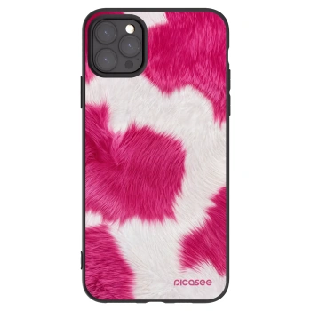 Picasee silikonski črni ovitek za Apple iPhone 11 Pro Max - Pink Moo