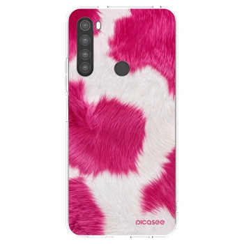 Picasee silikonski prozorni ovitek za Xiaomi Redmi Note 8 - Pink Moo