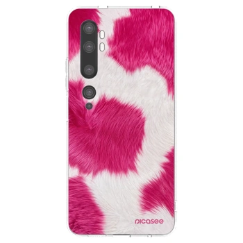 Picasee silikonski prozorni ovitek za Xiaomi Mi Note 10 (Pro) - Pink Moo