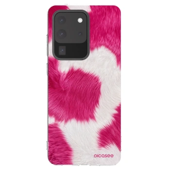 Picasee silikonski prozorni ovitek za Samsung Galaxy S20 Ultra 5G G988F - Pink Moo