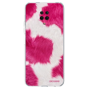 Picasee silikonski prozorni ovitek za Xiaomi Redmi Note 9 Pro - Pink Moo