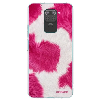 Picasee silikonski črni ovitek za Xiaomi Redmi Note 9 - Pink Moo