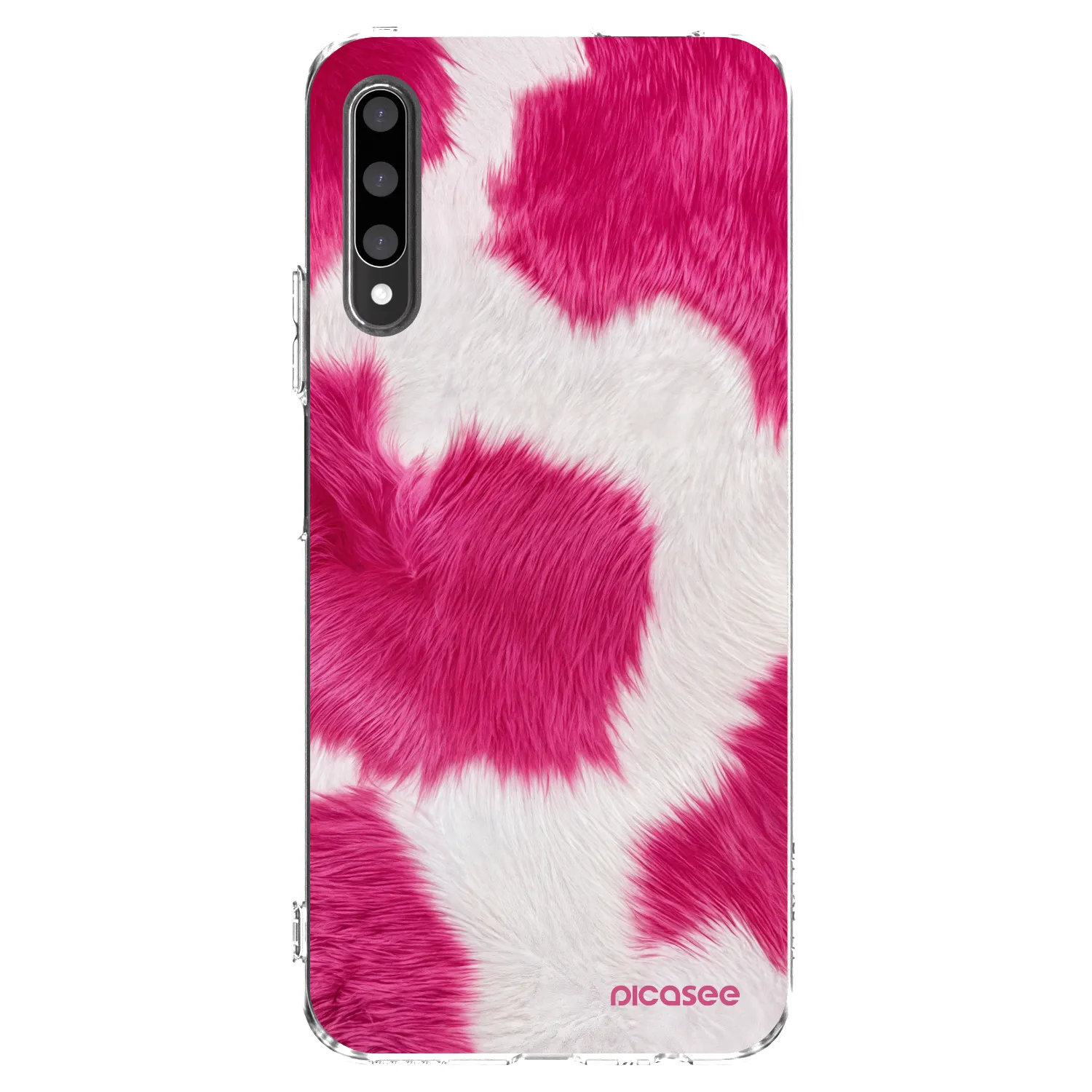 Picasee silikonski prozorni ovitek za Honor 9X Pro - Pink Moo