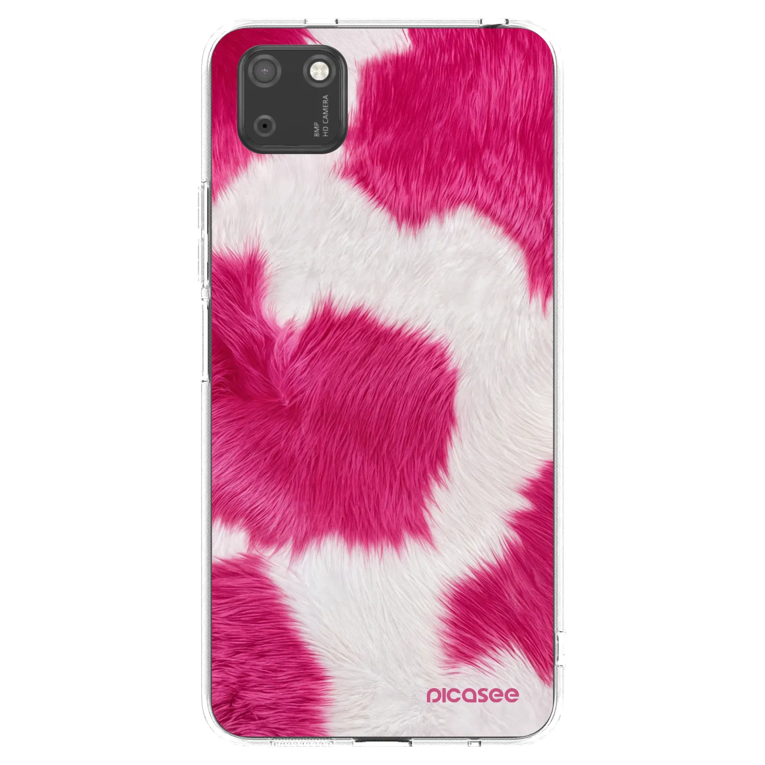 Picasee silikonski prozorni ovitek za Huawei Y5P - Pink Moo