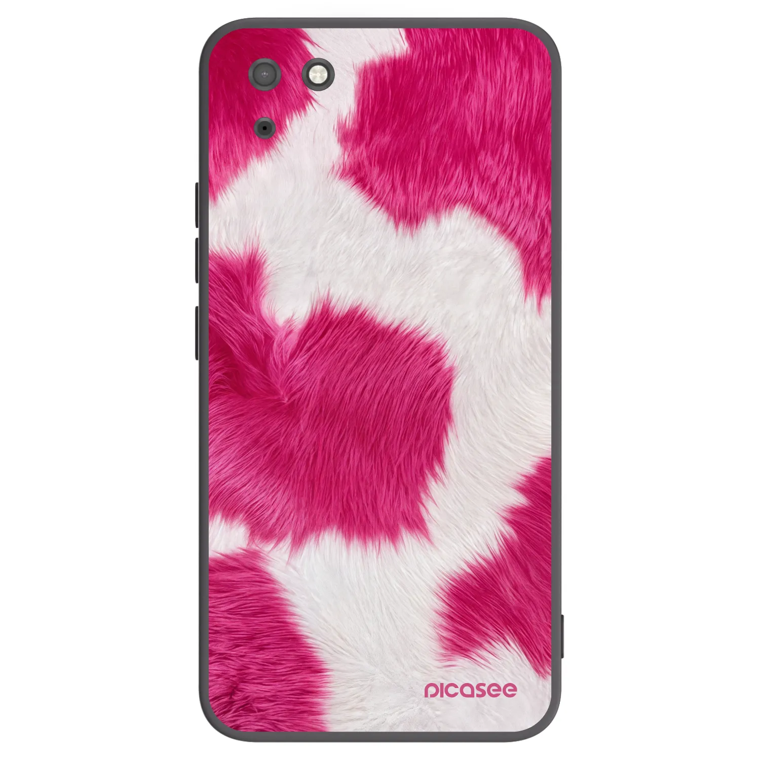 Picasee silikonski črni ovitek za Huawei Y5P - Pink Moo