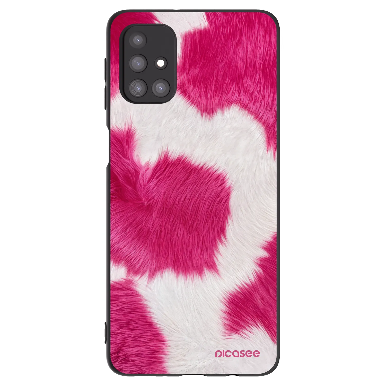 Picasee silikonski črni ovitek za Samsung Galaxy M31s - Pink Moo