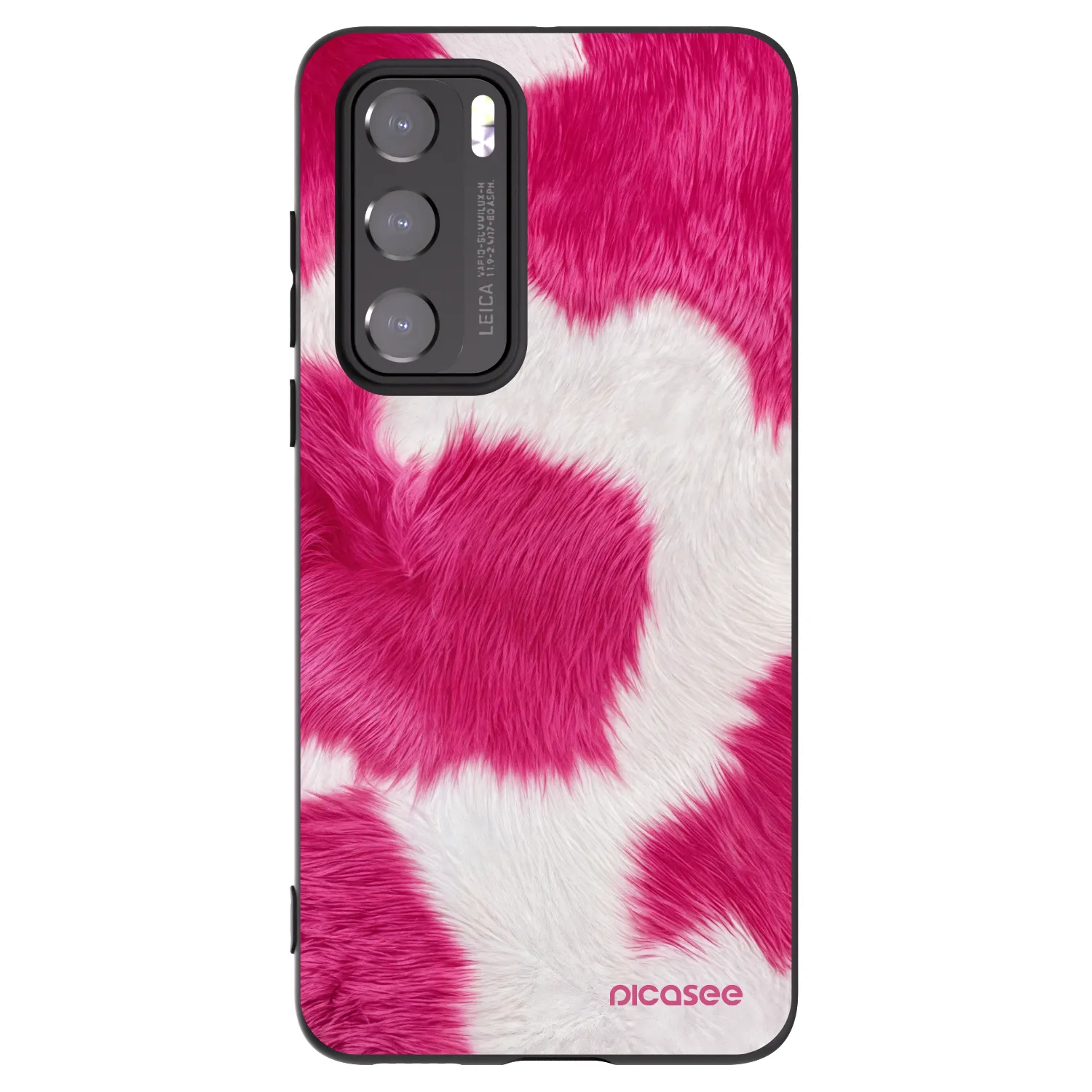 Picasee silikonski črni ovitek za Huawei P40 - Pink Moo