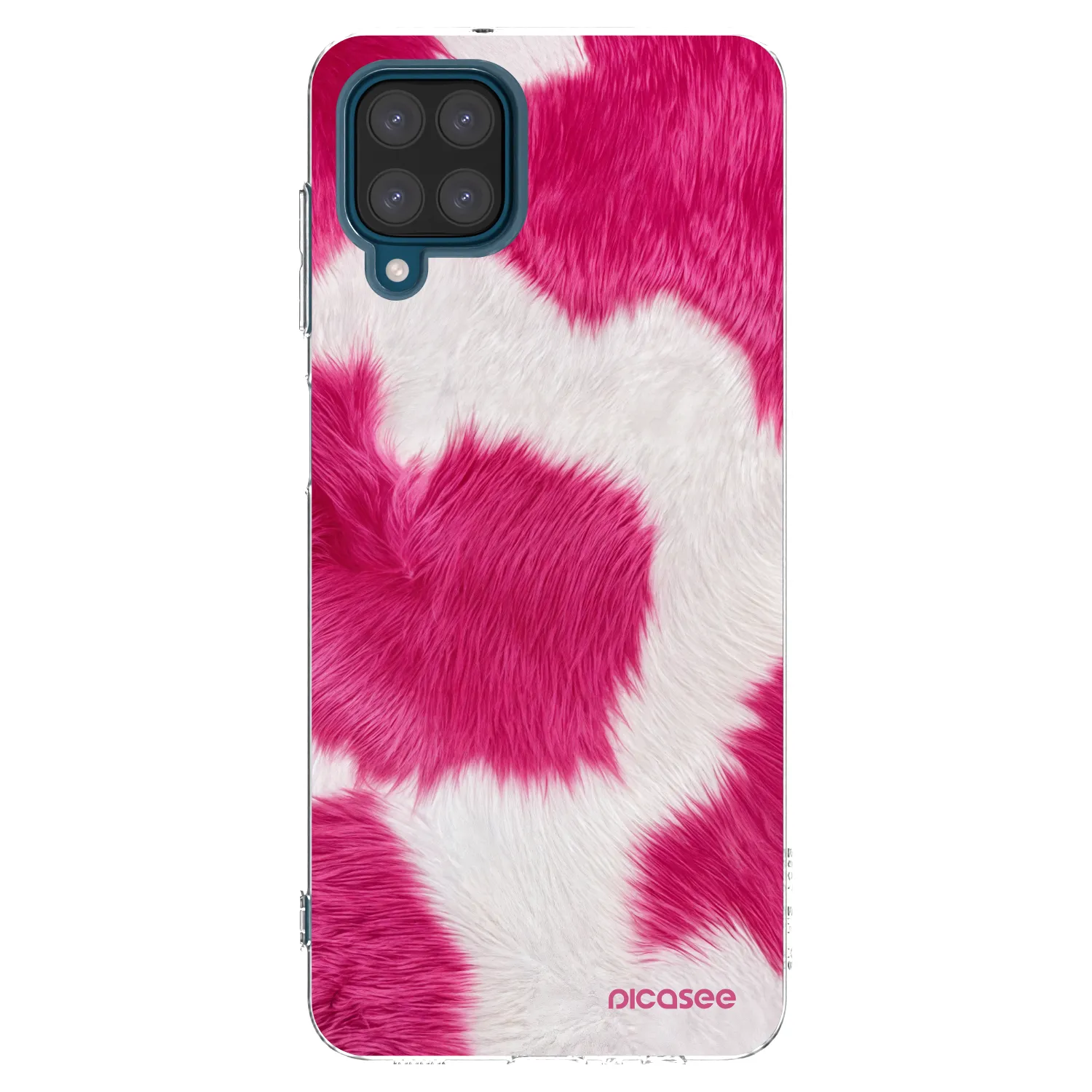 Picasee silikonski prozorni ovitek za Samsung Galaxy A12 A125F - Pink Moo