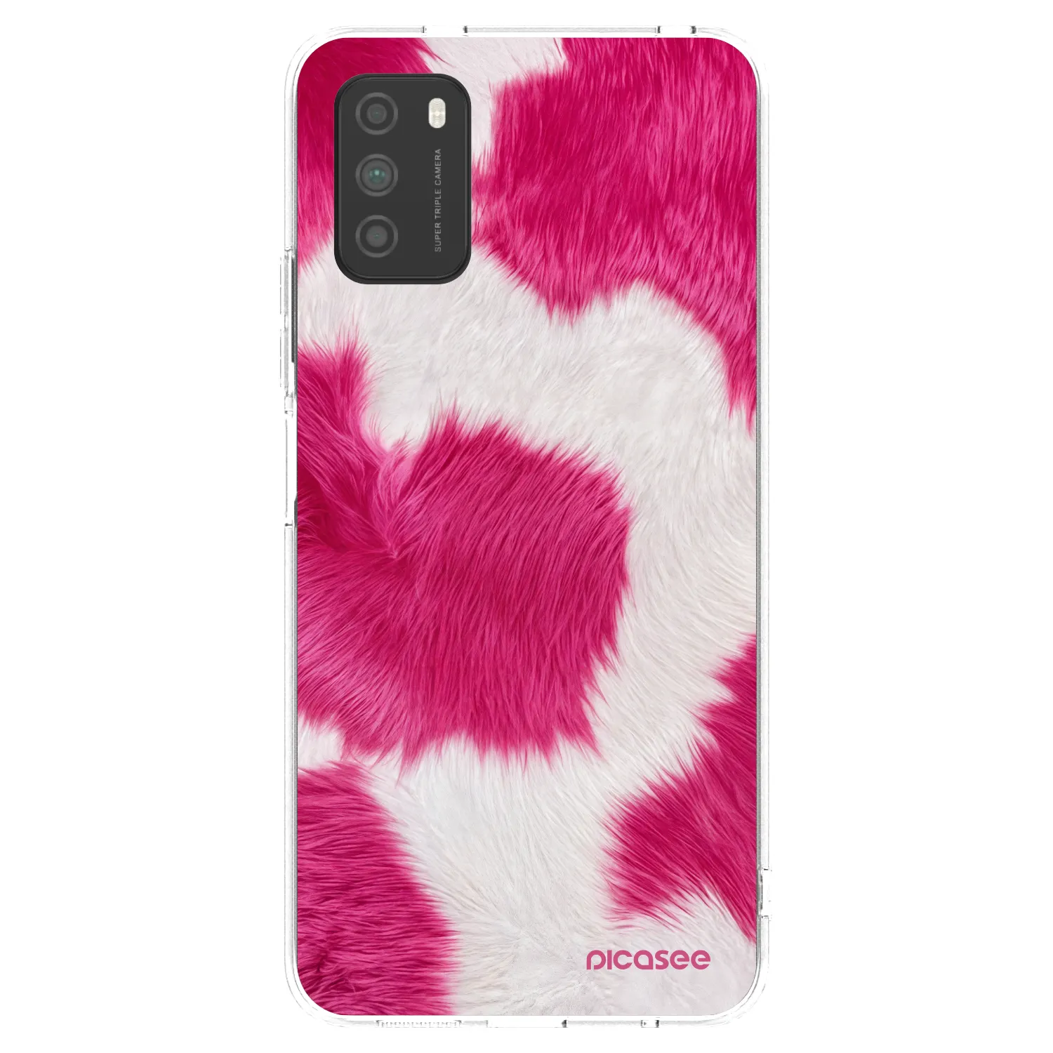 Picasee silikonski prozorni ovitek za Xiaomi Poco M3 - Pink Moo