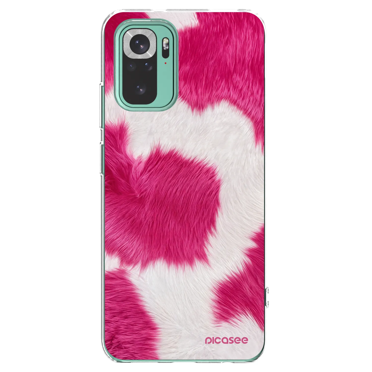 Picasee silikonski prozorni ovitek za Xiaomi Redmi Note 10 Pro - Pink Moo