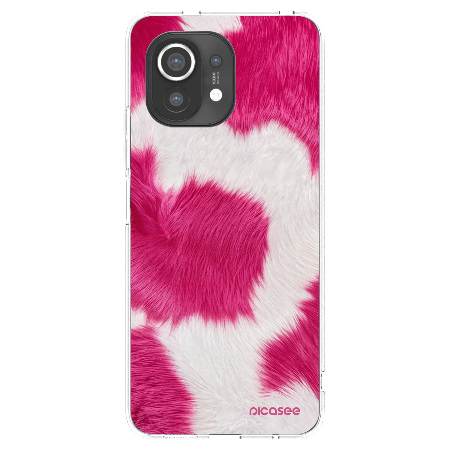Picasee silikonski prozorni ovitek za Xiaomi Mi 11 - Pink Moo