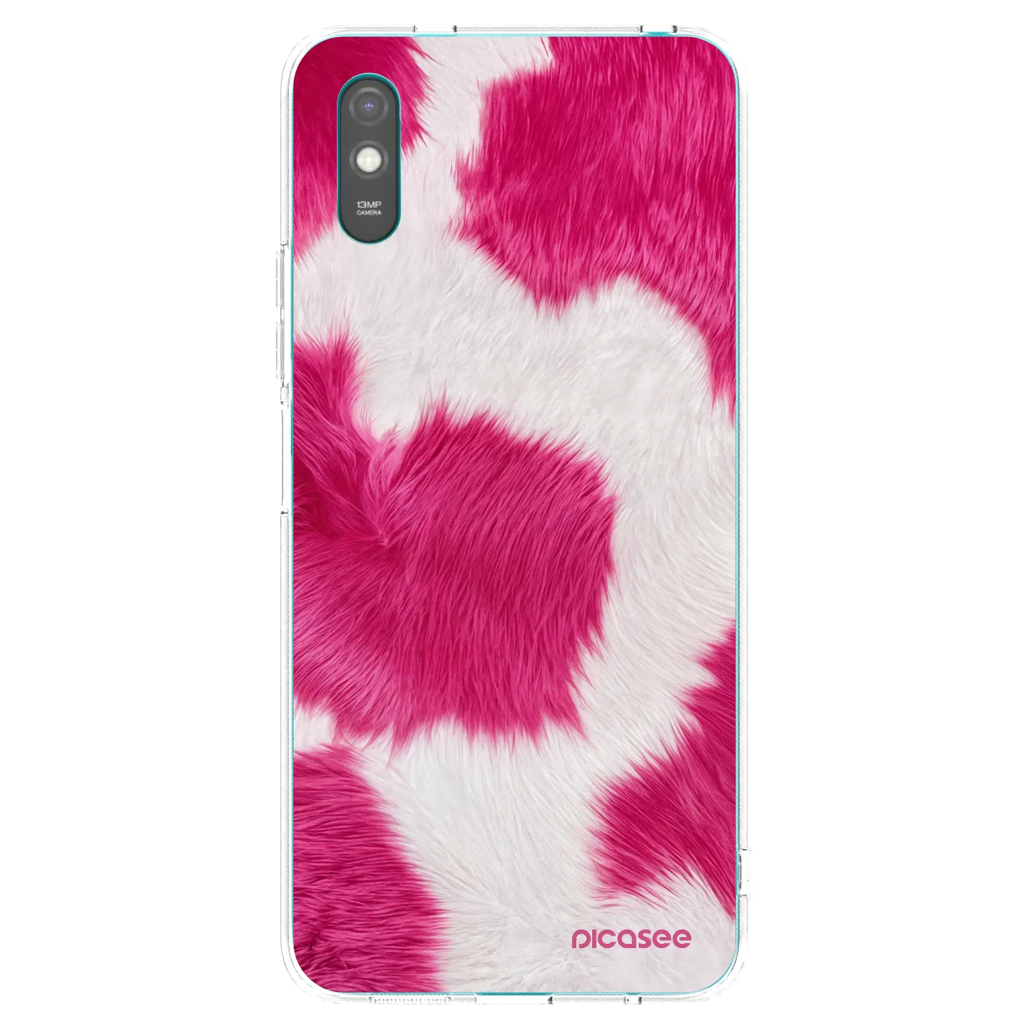 Picasee silikonski prozorni ovitek za Xiaomi Redmi 9AT - Pink Moo