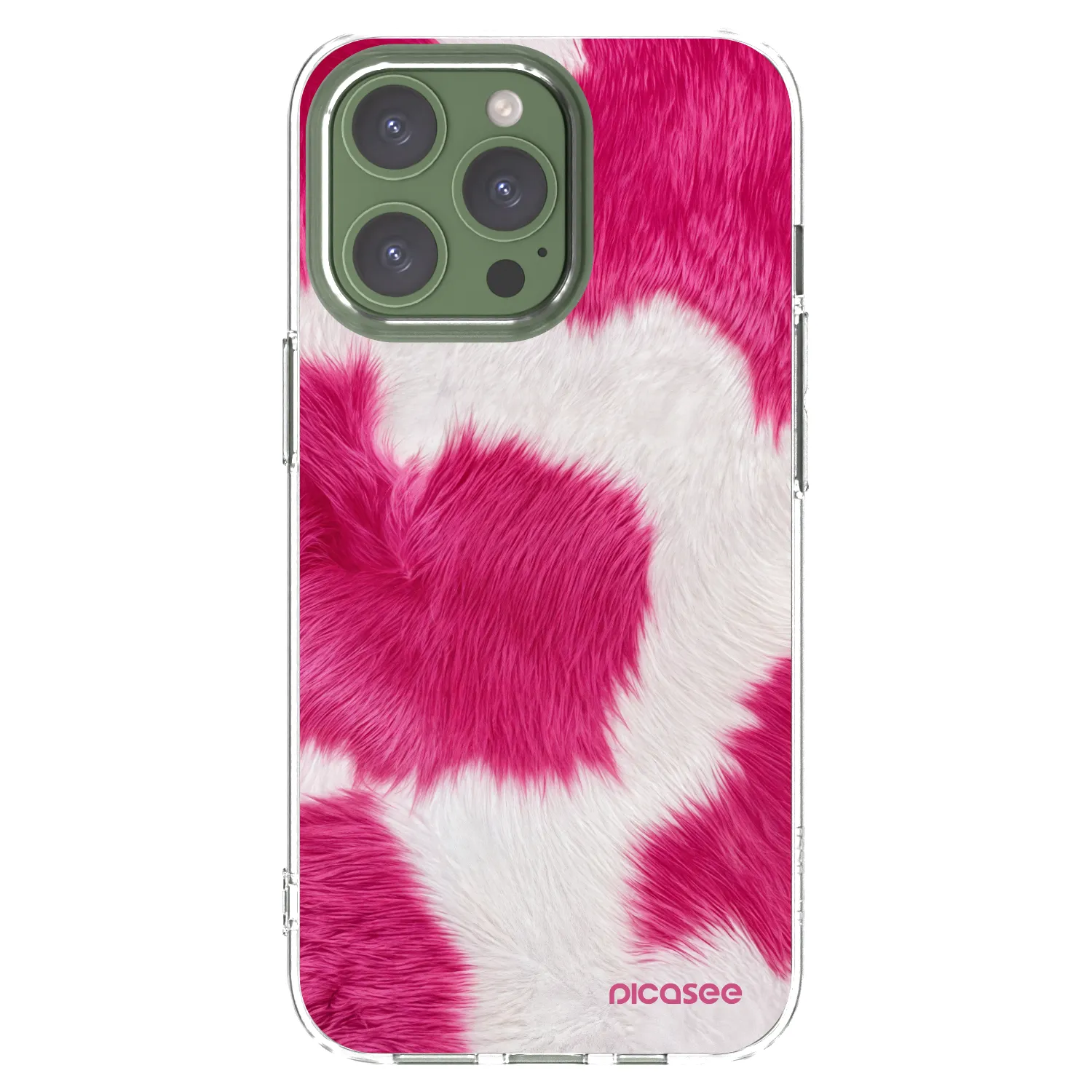 Picasee silikonski prozorni ovitek za Apple iPhone 13 Pro - Pink Moo