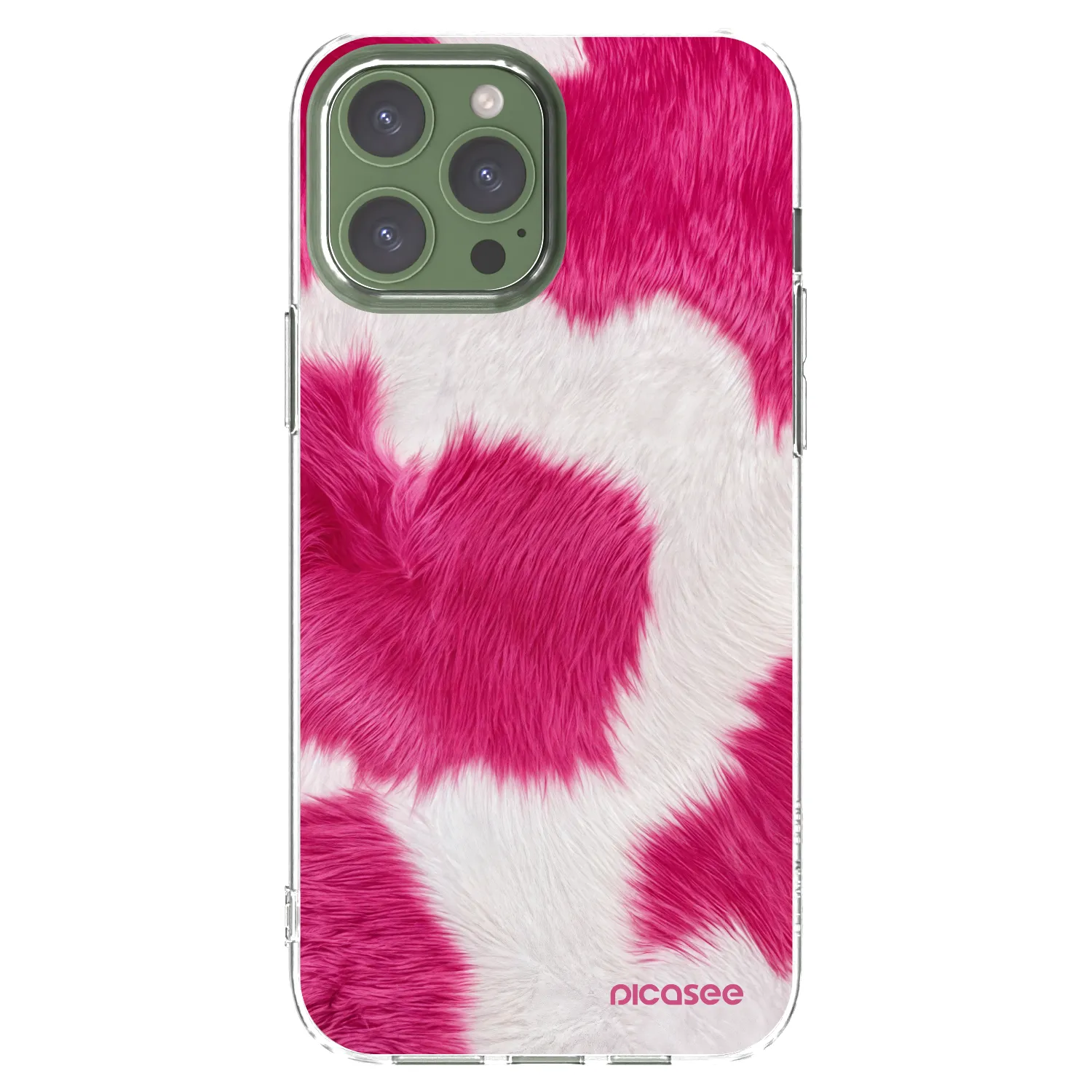 Picasee silikonski prozorni ovitek za Apple iPhone 13 Pro Max - Pink Moo
