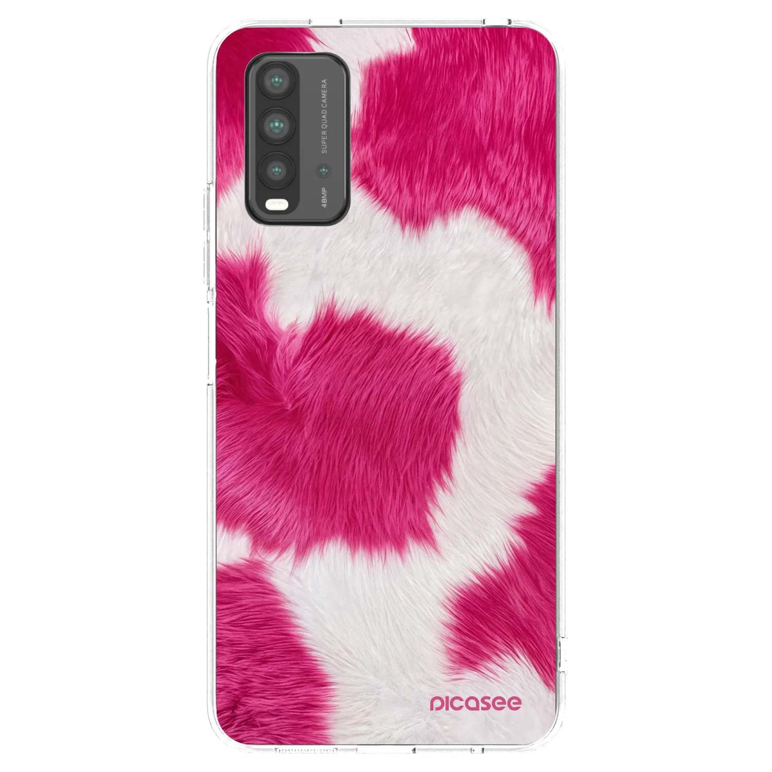 Picasee silikonski prozorni ovitek za Xiaomi Redmi 9T - Pink Moo