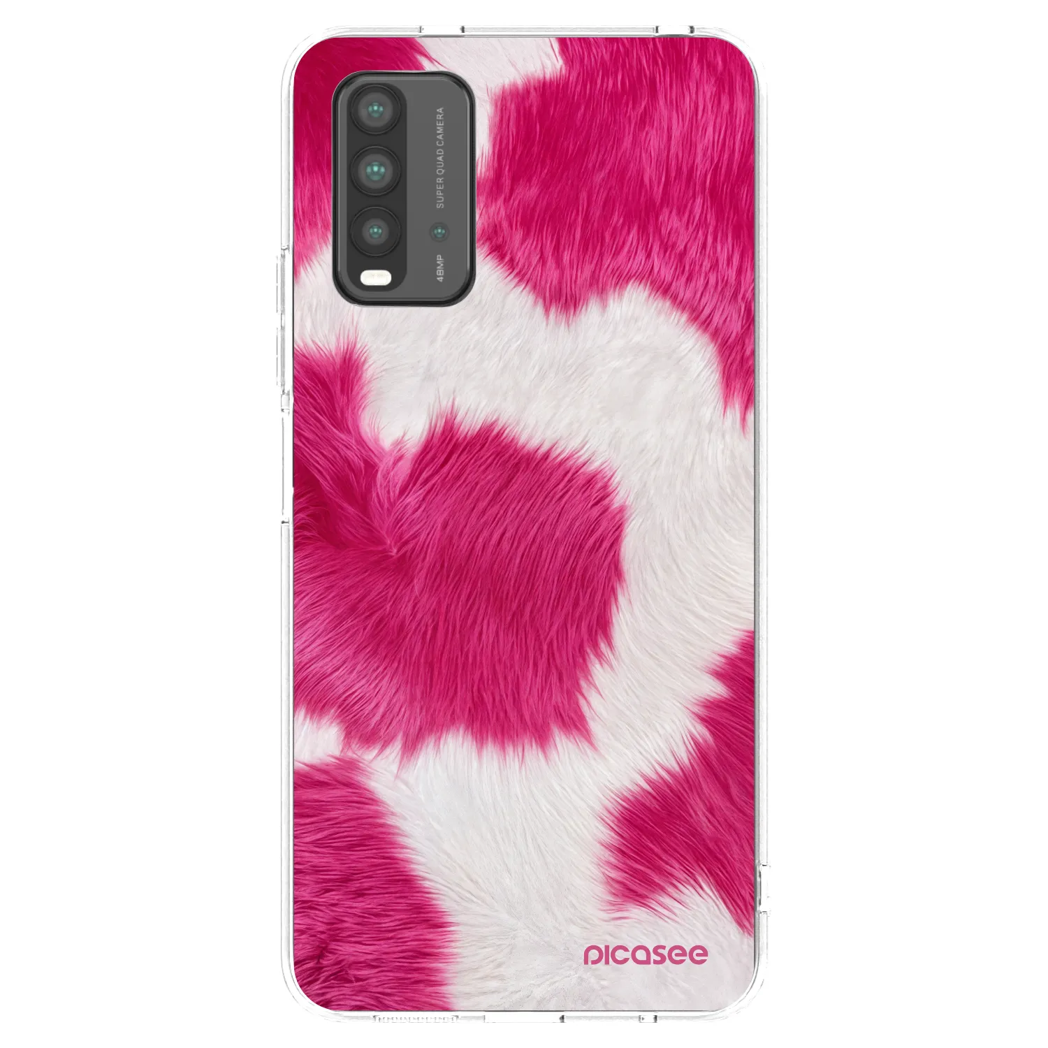 Picasee silikonski črni ovitek za Xiaomi Redmi 9T - Pink Moo