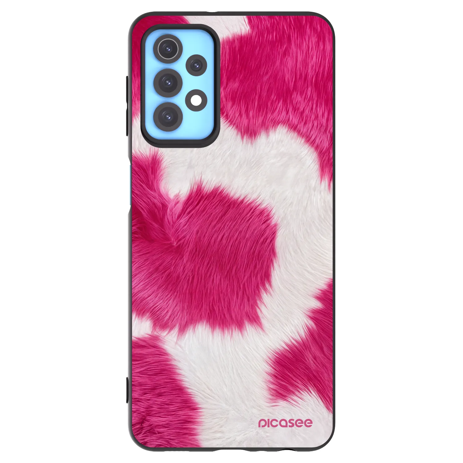 Picasee silikonski črni ovitek za Samsung Galaxy A32 4G SM-A325F - Pink Moo