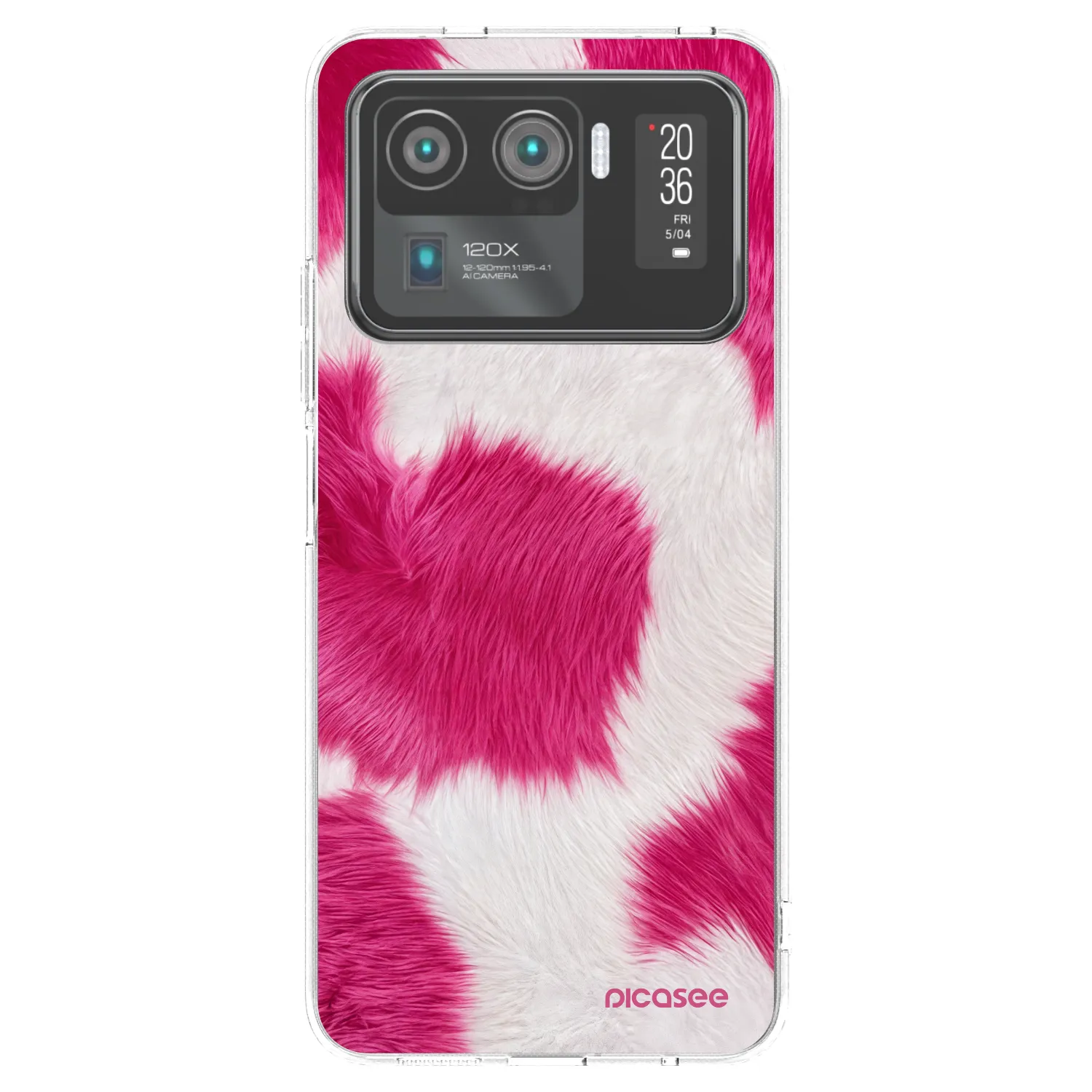 Picasee silikonski prozorni ovitek za Xiaomi Mi 11 Ultra - Pink Moo