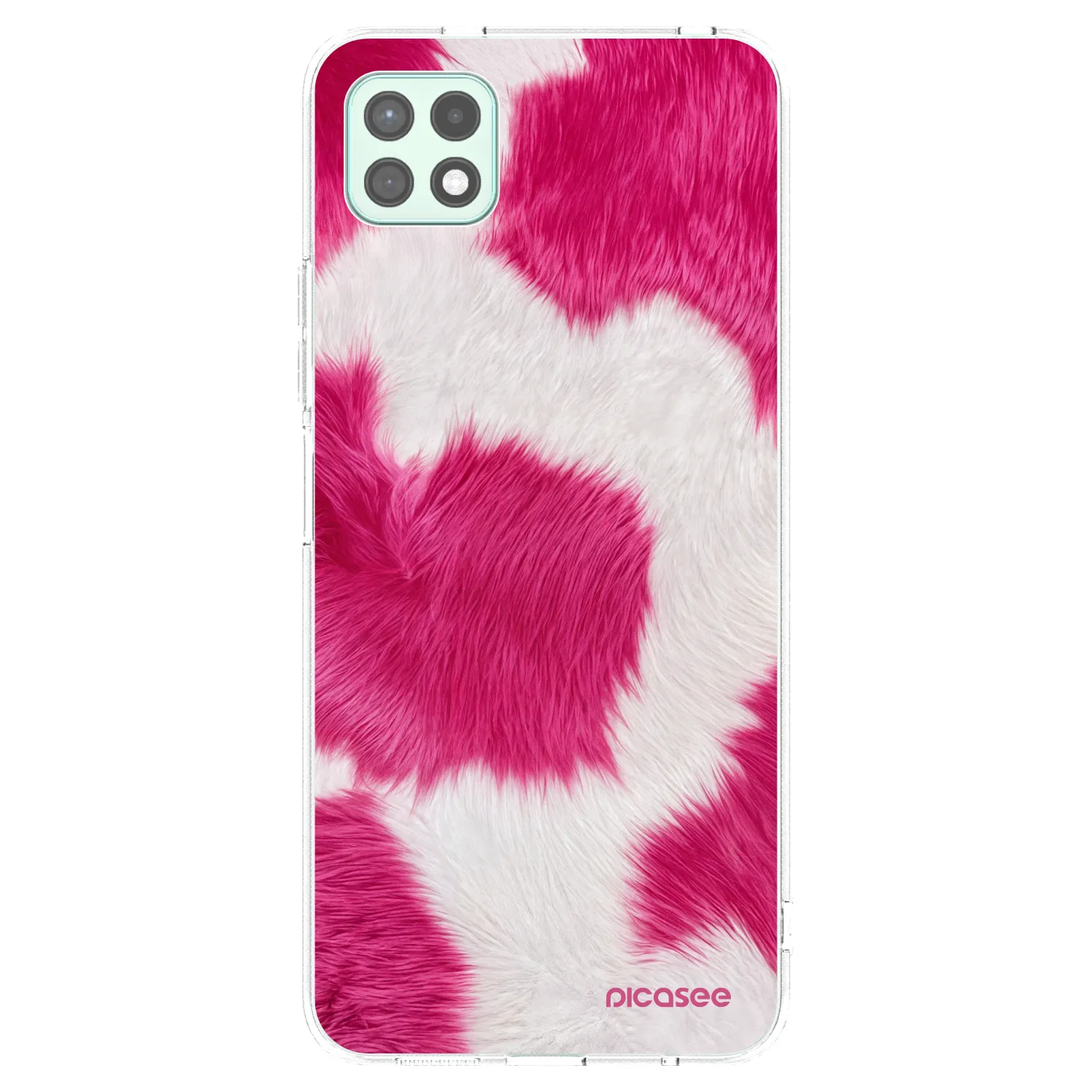 Picasee silikonski prozorni ovitek za Samsung Galaxy A22 A226B 5G - Pink Moo