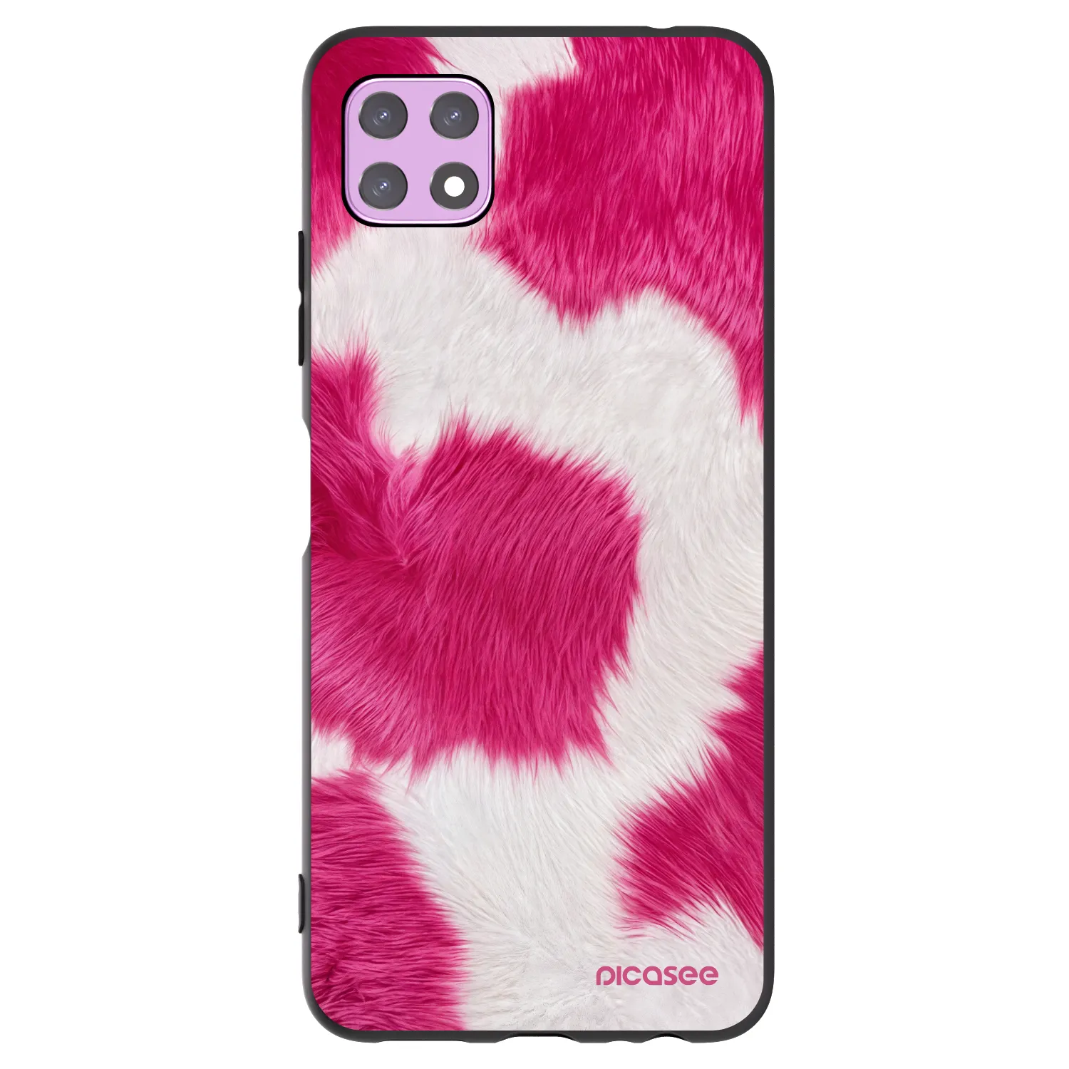 Picasee silikonski črni ovitek za Samsung Galaxy A22 A226B 5G - Pink Moo