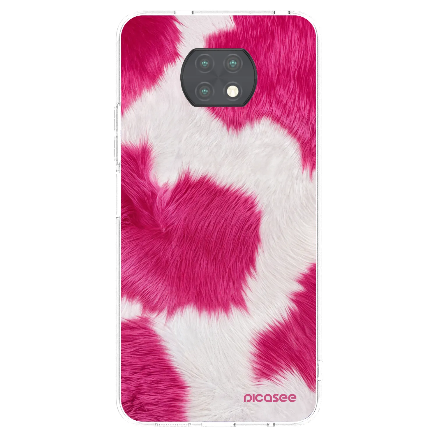 Picasee silikonski prozorni ovitek za Xiaomi Redmi Note 9T - Pink Moo
