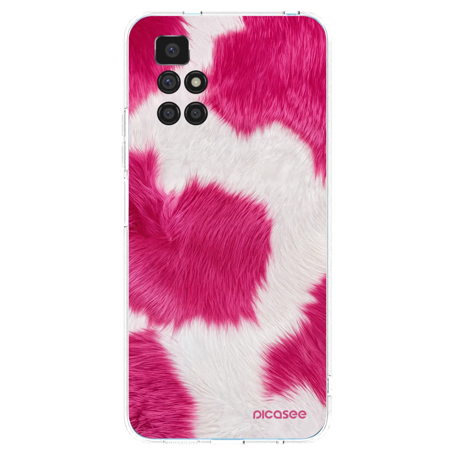 Picasee silikonski prozorni ovitek za Xiaomi Redmi 10 - Pink Moo