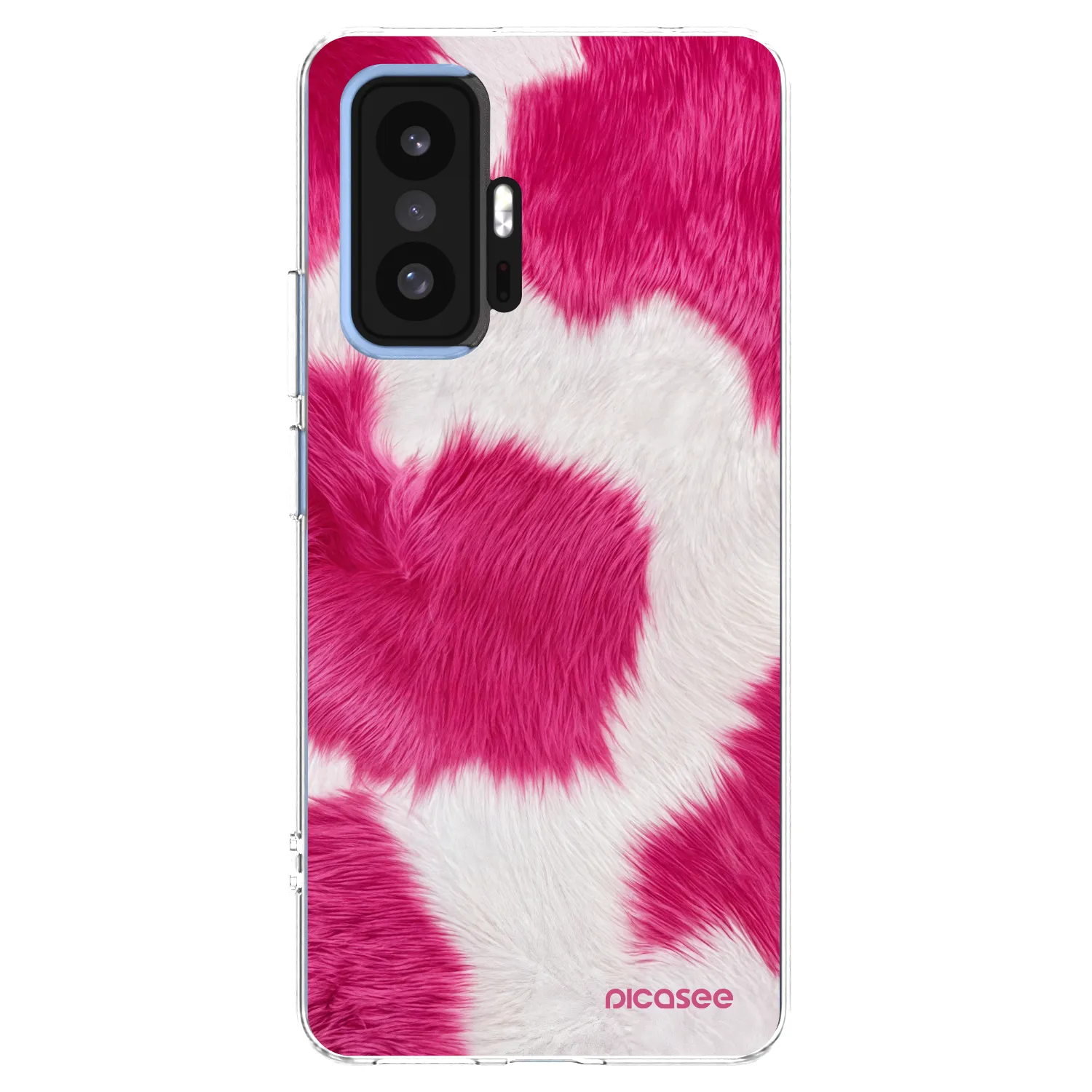 Picasee silikonski prozorni ovitek za Xiaomi 11T - Pink Moo