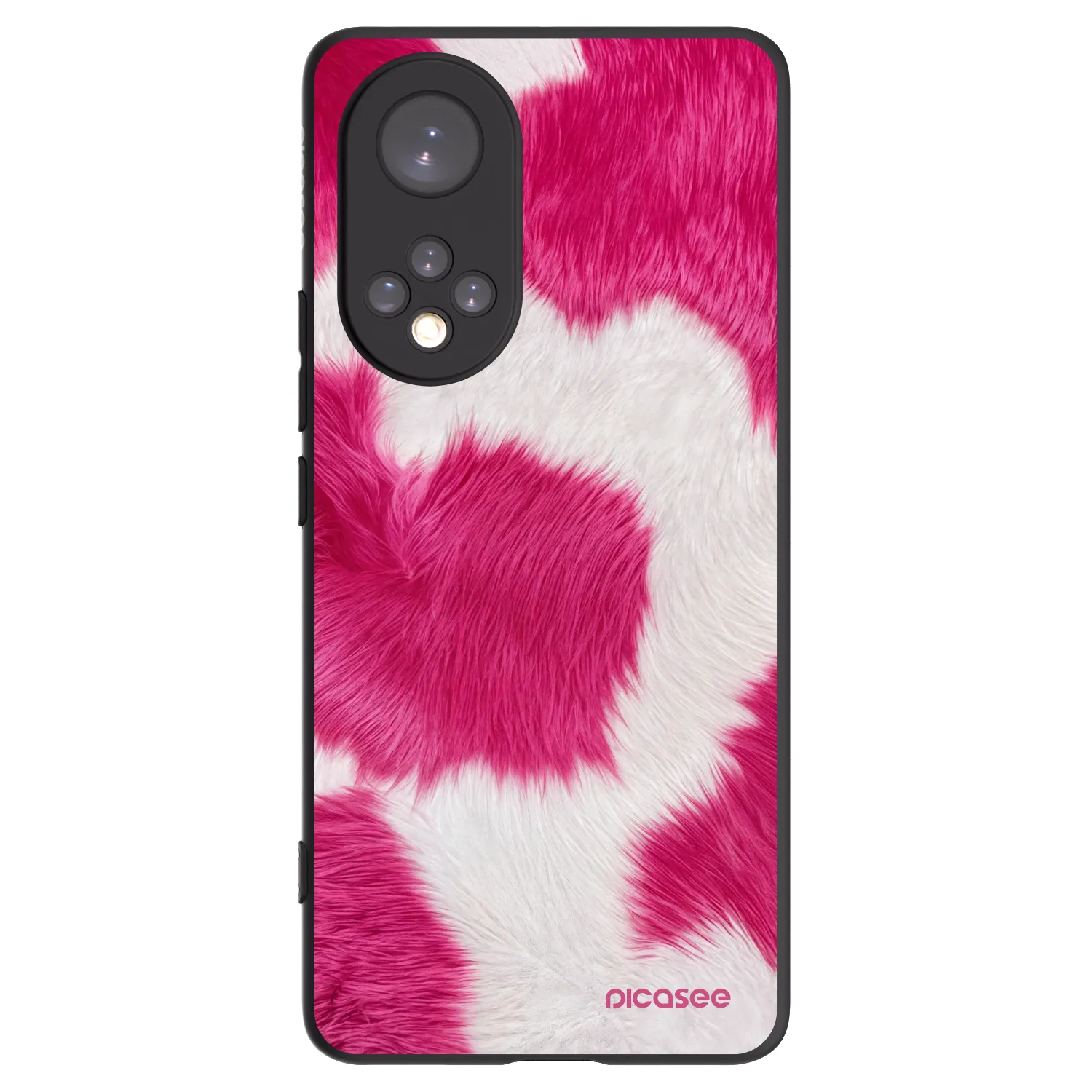 Picasee silikonski črni ovitek za Huawei Nova 9 - Pink Moo