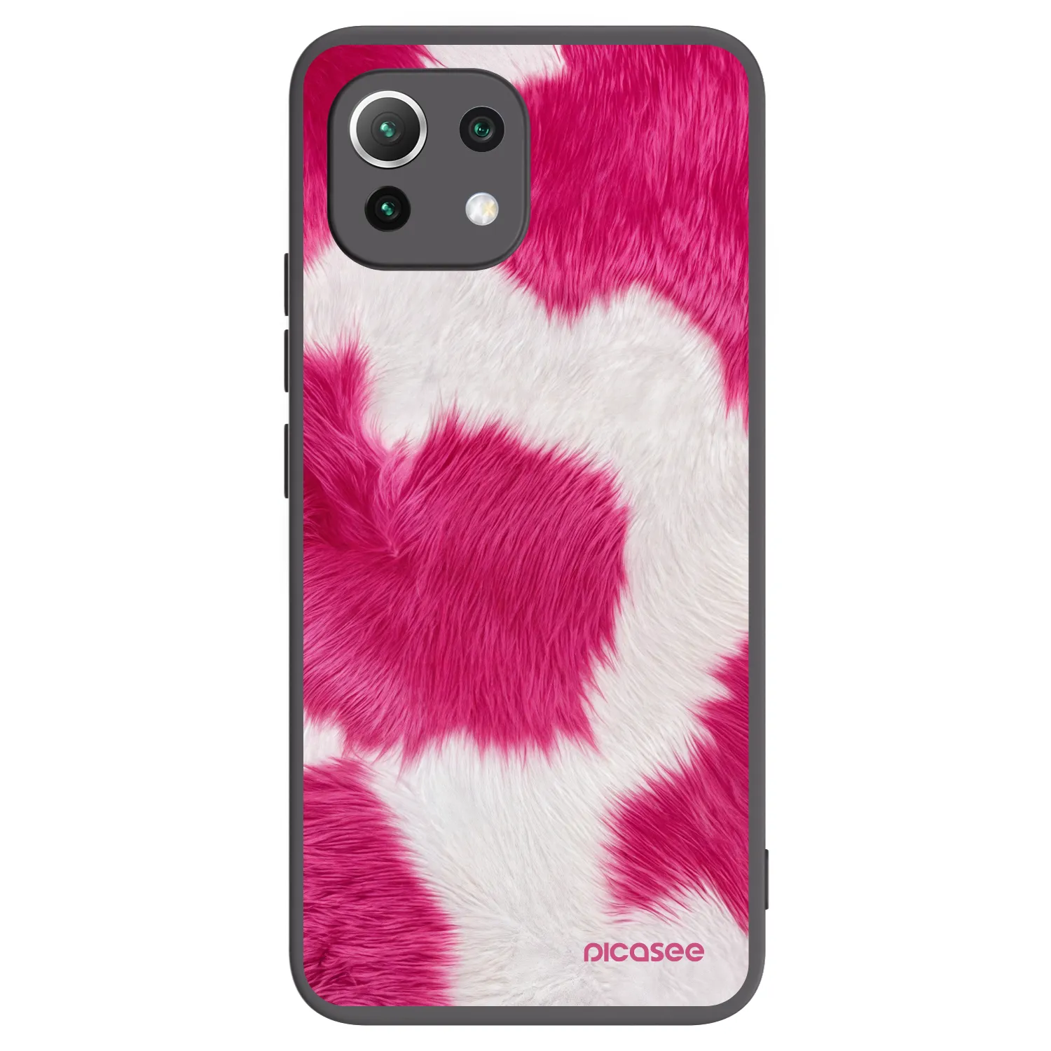 Picasee silikonski črni ovitek za Xiaomi 11 Lite 5G NE - Pink Moo