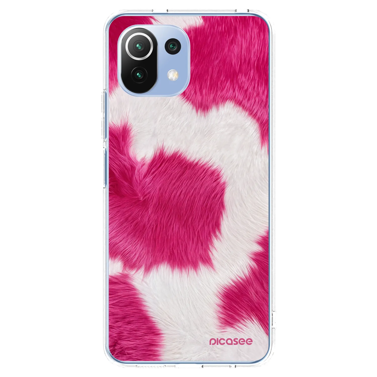 Picasee silikonski prozorni ovitek za Xiaomi 11 Lite 5G NE - Pink Moo