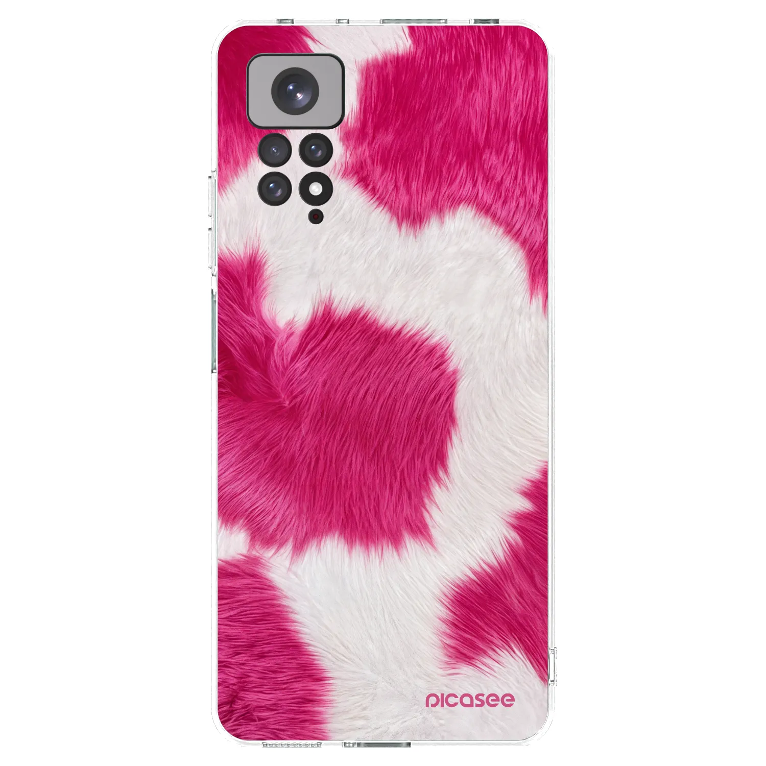 Picasee silikonski prozorni ovitek za Xiaomi Redmi Note 11S 4G - Pink Moo