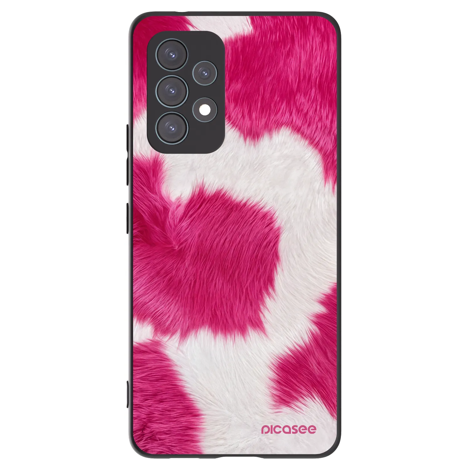 Picasee silikonski črni ovitek za Samsung Galaxy A53 5G A536 - Pink Moo