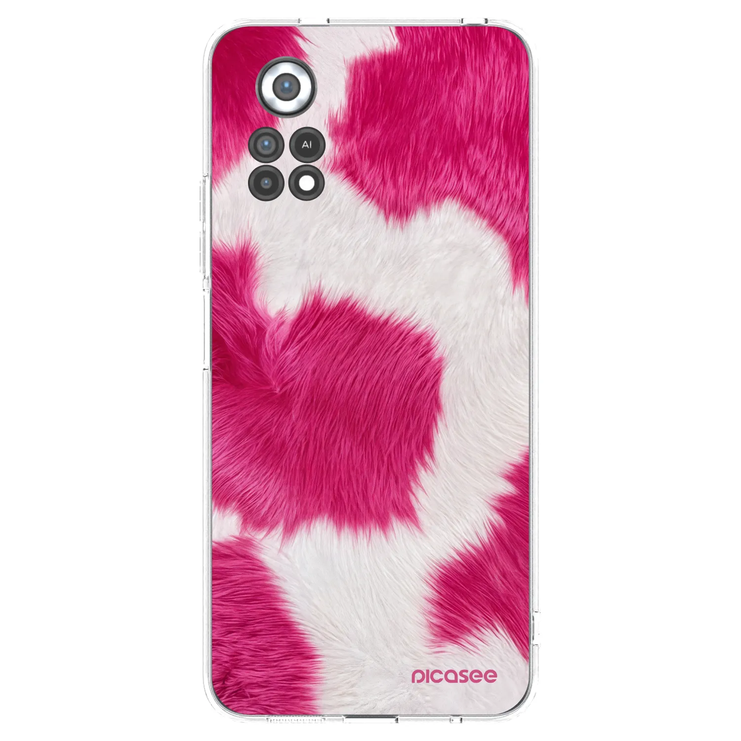 Picasee silikonski prozorni ovitek za Xiaomi Poco X4 Pro 5G - Pink Moo