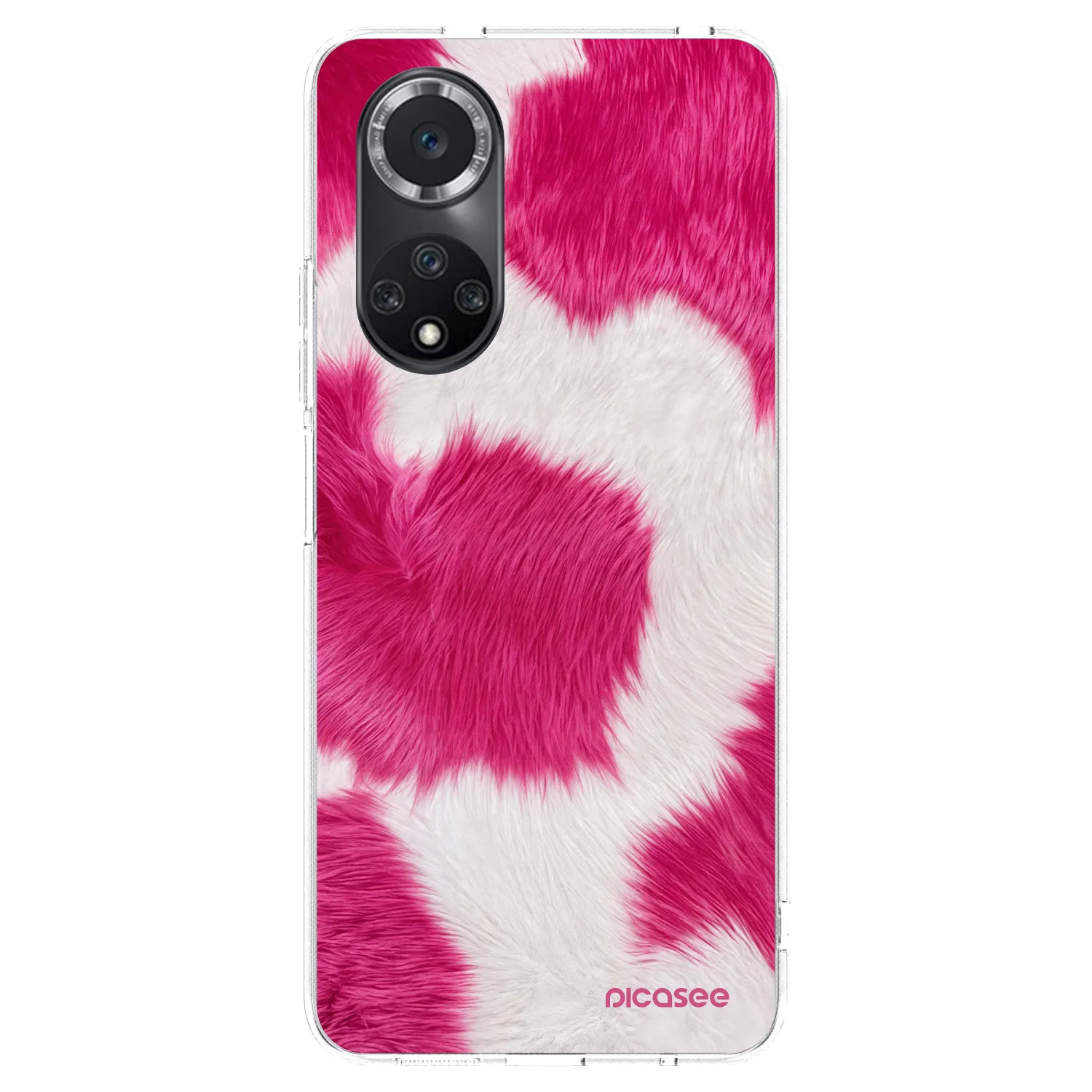 Picasee silikonski prozorni ovitek za Huawei Nova 9 SE - Pink Moo