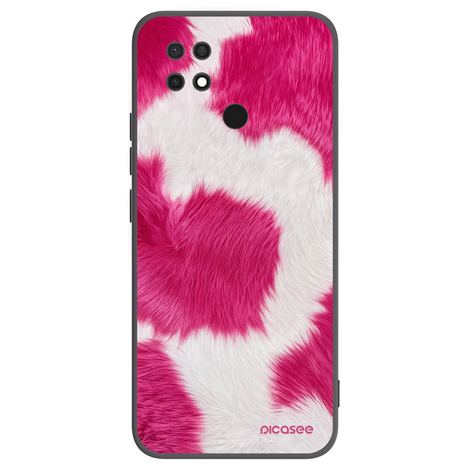 Picasee silikonski črni ovitek za Xiaomi Redmi 10C - Pink Moo