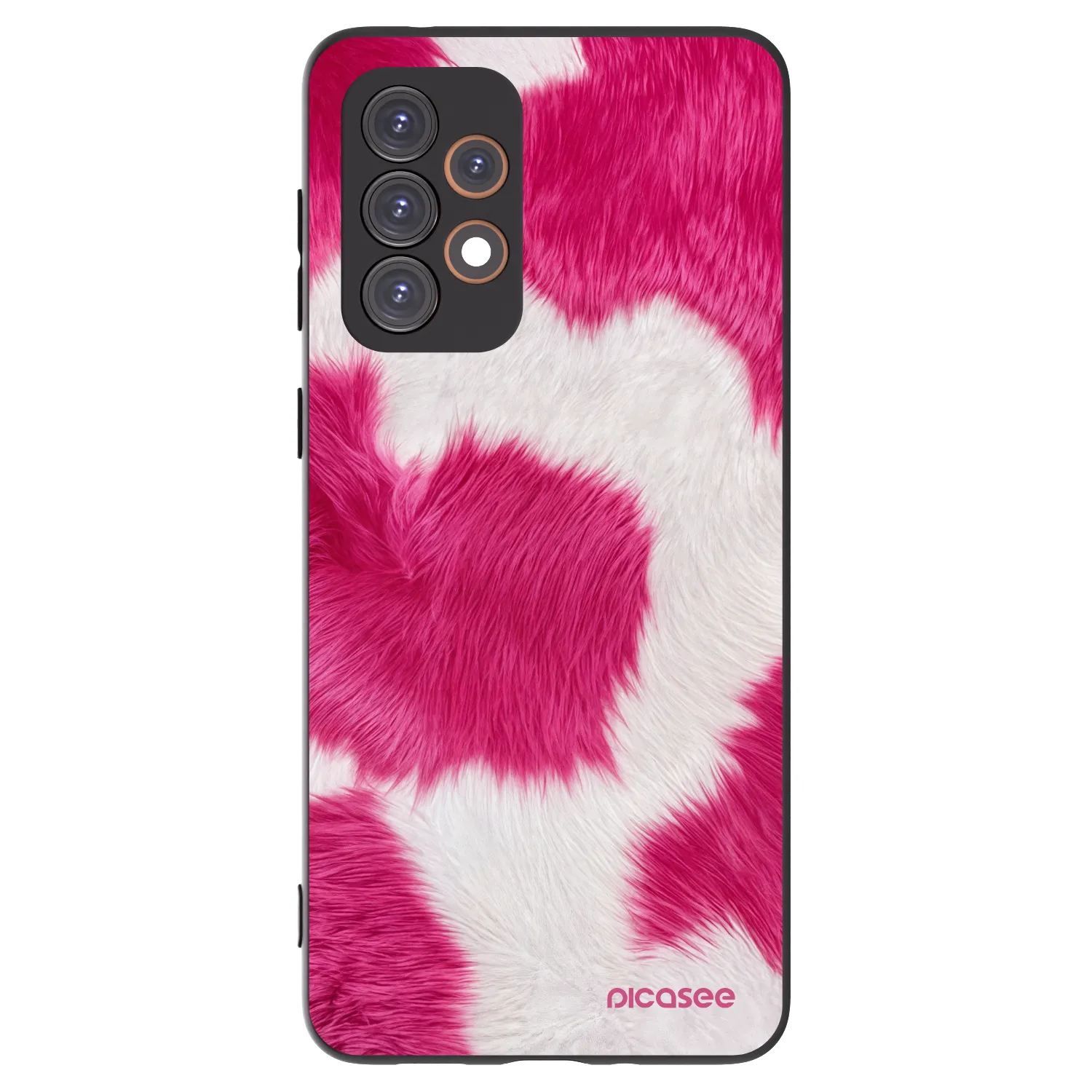 Picasee silikonski črni ovitek za Samsung Galaxy A33 5G A336 - Pink Moo