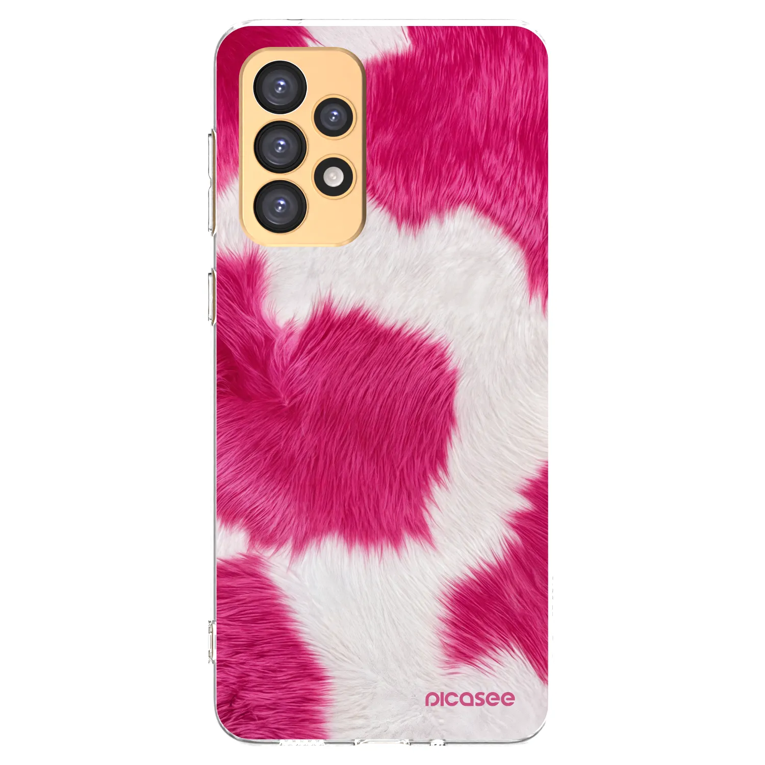Picasee silikonski prozorni ovitek za Samsung Galaxy A33 5G A336 - Pink Moo