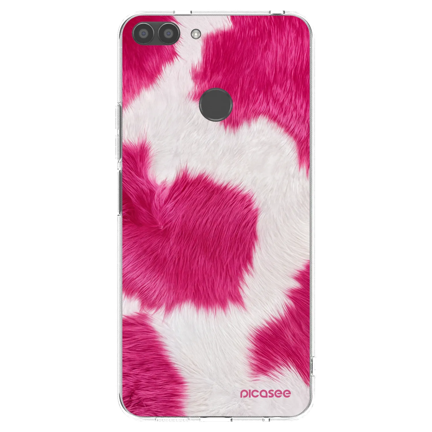 Picasee silikonski prozorni ovitek za Huawei P Smart - Pink Moo
