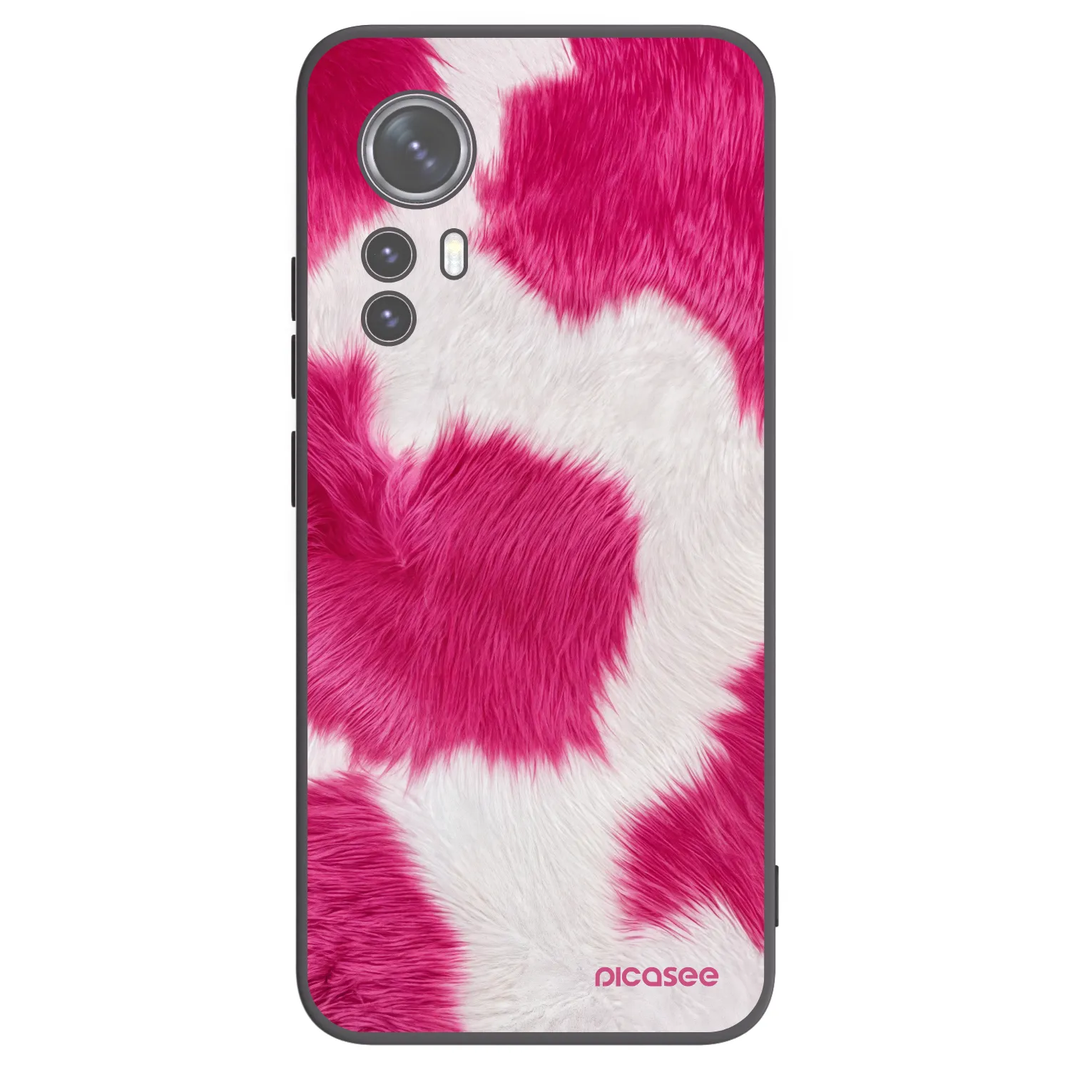 Picasee silikonski črni ovitek za Xiaomi 12X - Pink Moo