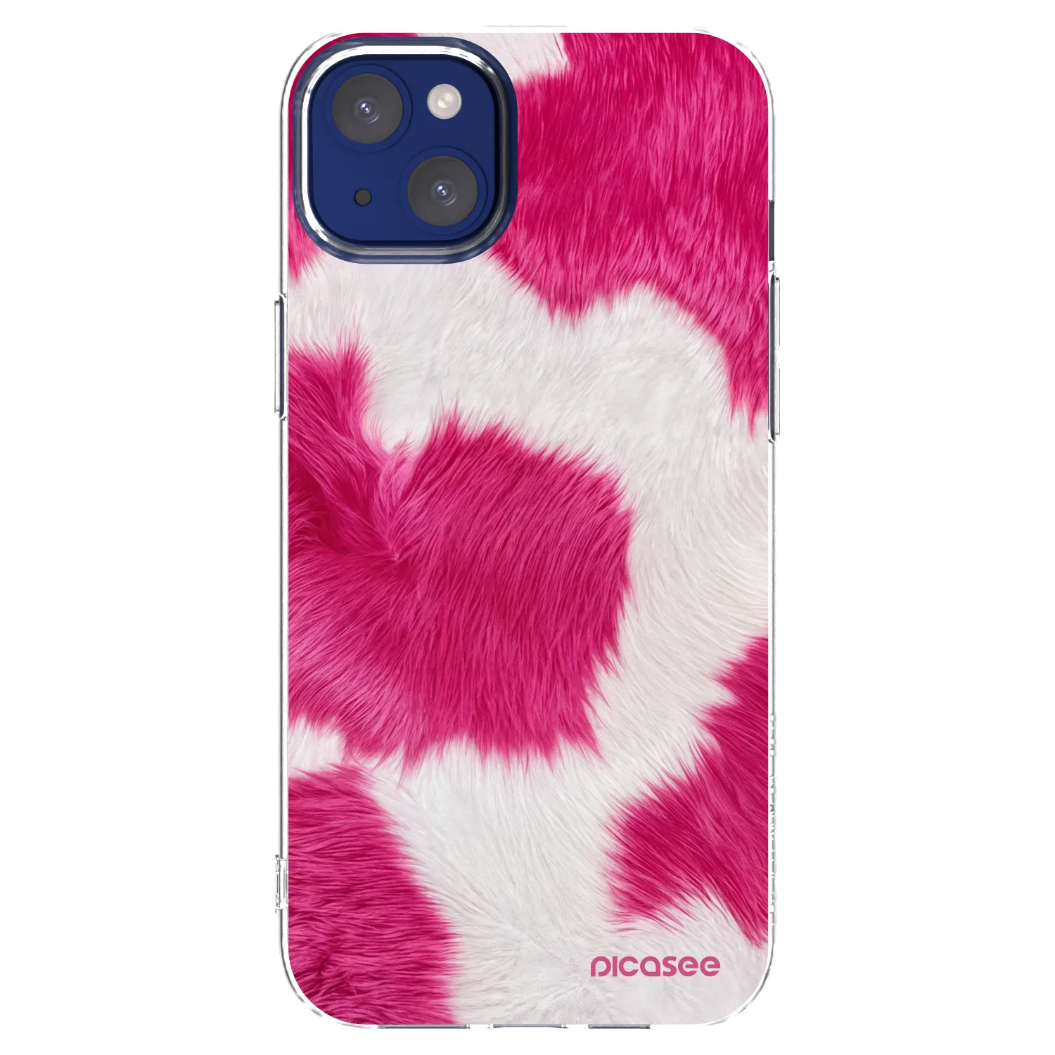Picasee silikonski prozorni ovitek za Apple iPhone 14 Plus - Pink Moo