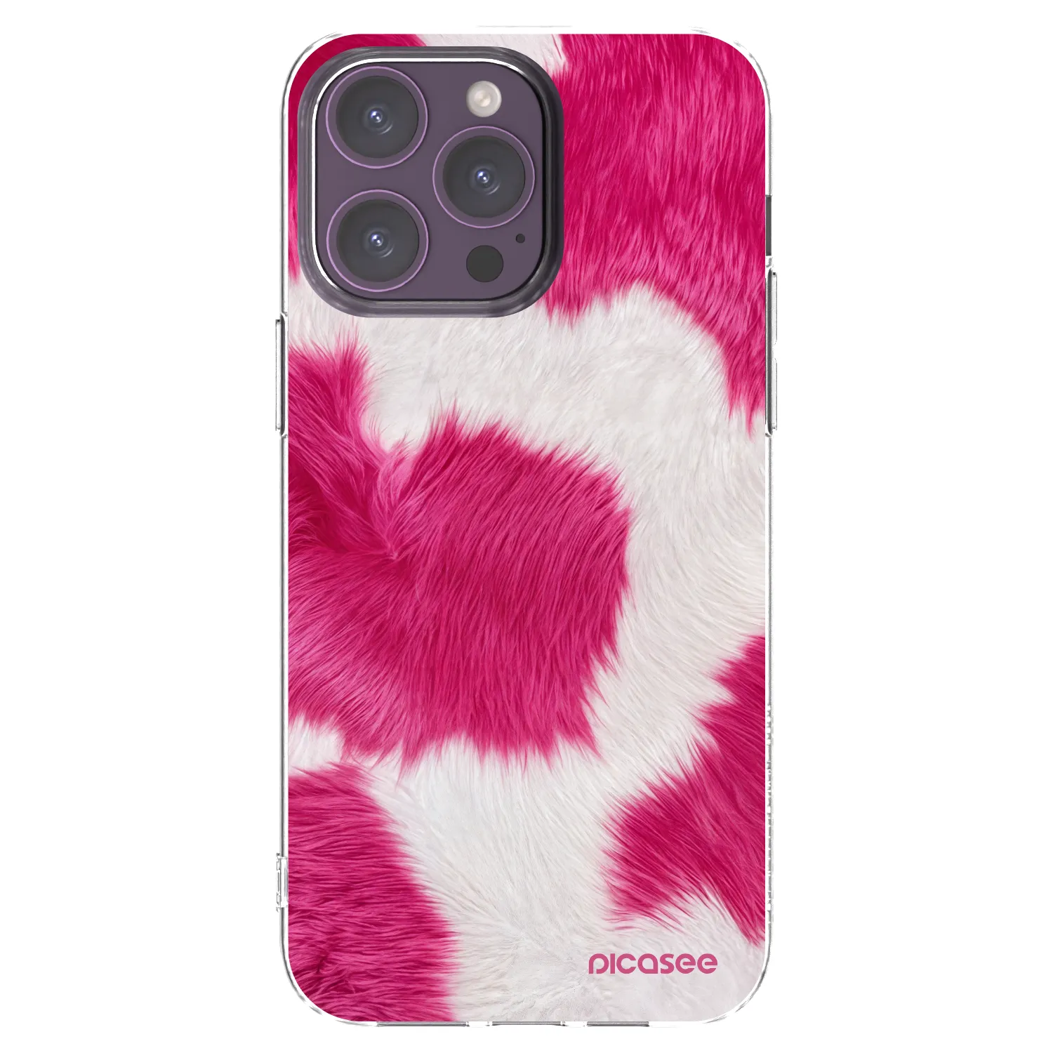 Picasee silikonski prozorni ovitek za Apple iPhone 14 Pro Max - Pink Moo