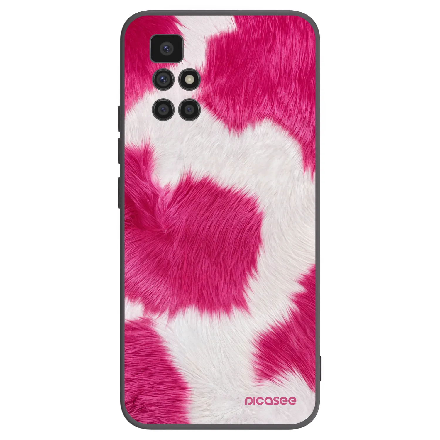Picasee silikonski črni ovitek za Xiaomi Redmi 10 (2022) - Pink Moo