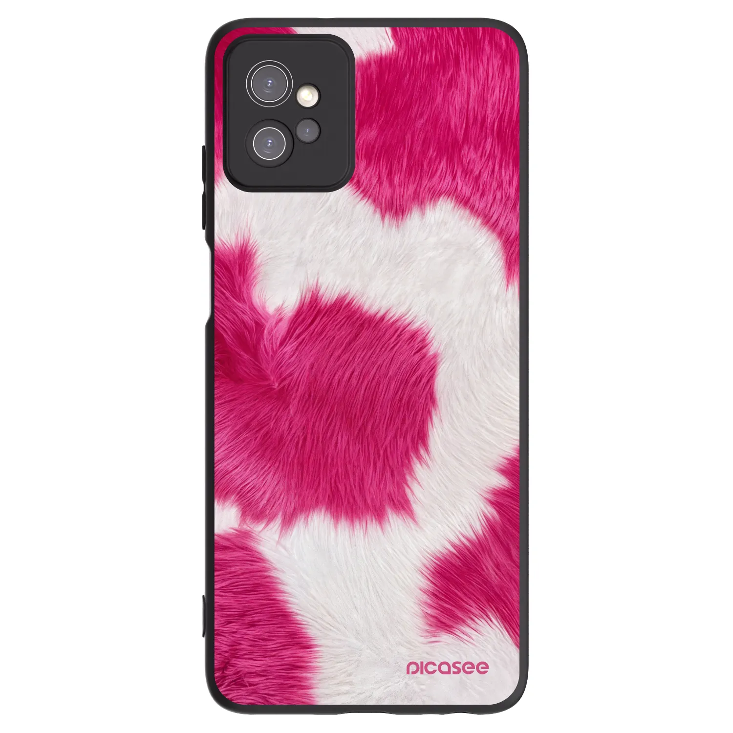 Picasee silikonski črni ovitek za Motorola Moto G32 - Pink Moo