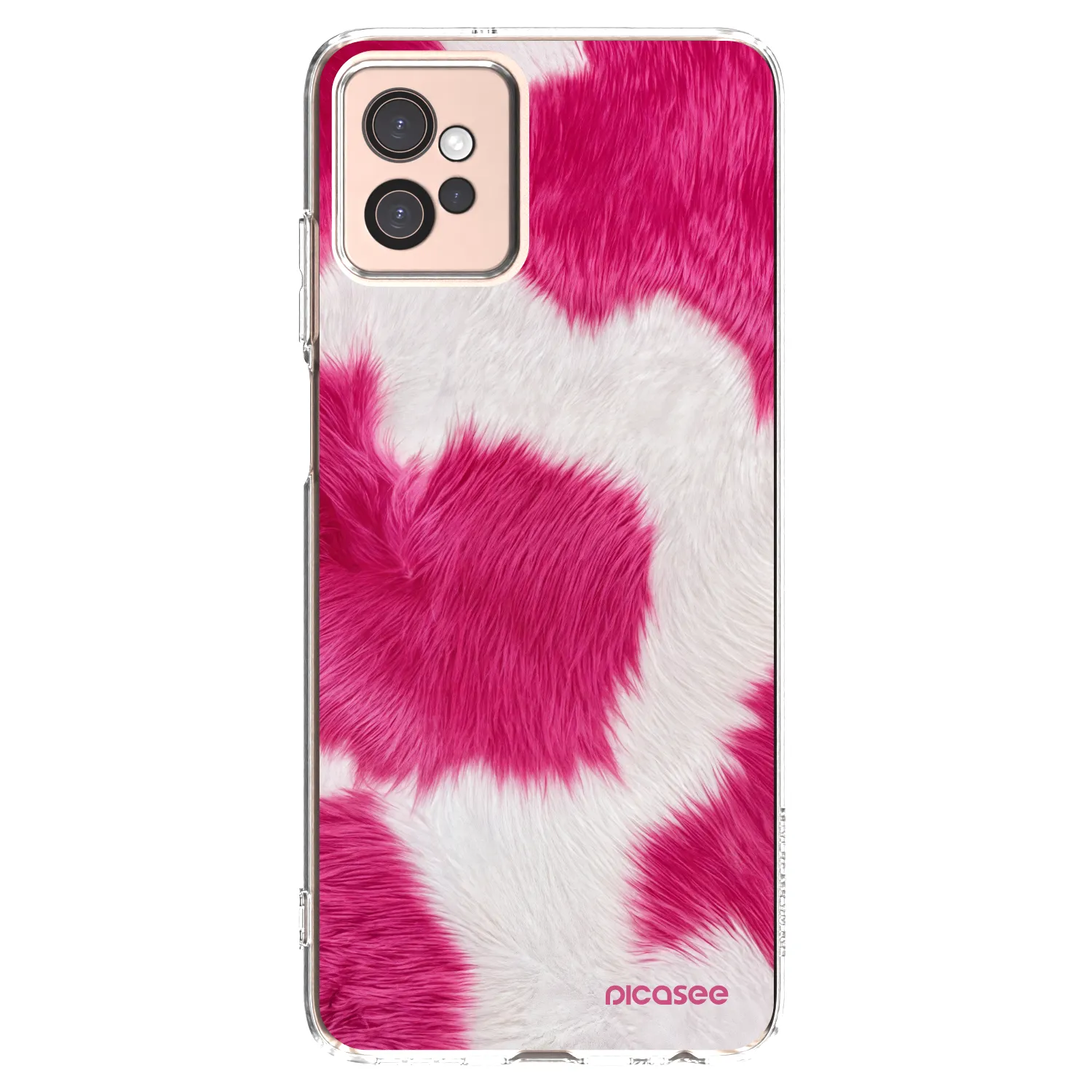 Picasee silikonski prozorni ovitek za Motorola Moto G32 - Pink Moo