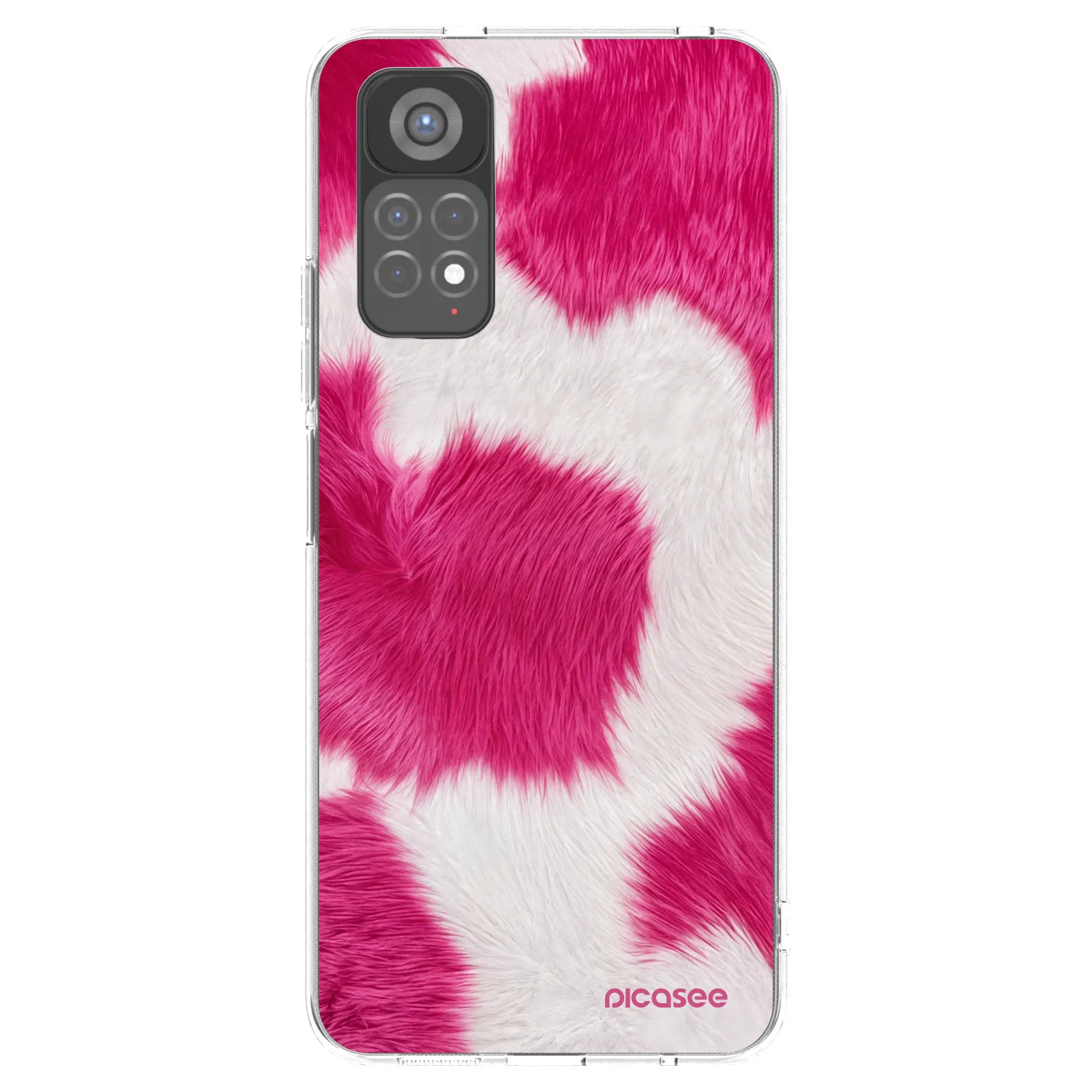Picasee silikonski prozorni ovitek za Xiaomi Redmi Note 11S 5G - Pink Moo