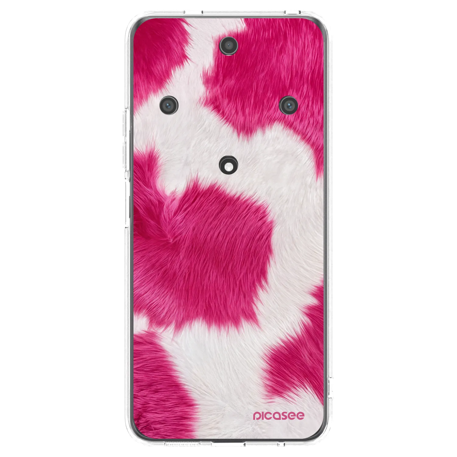 Picasee silikonski prozorni ovitek za Honor Magic5 Lite 5G - Pink Moo