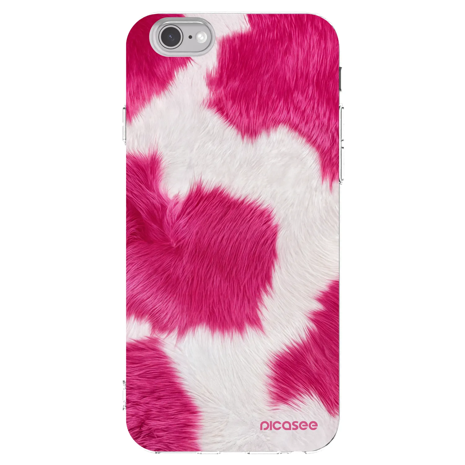 Picasee silikonski prozorni ovitek za Apple iPhone 6/6S - Pink Moo
