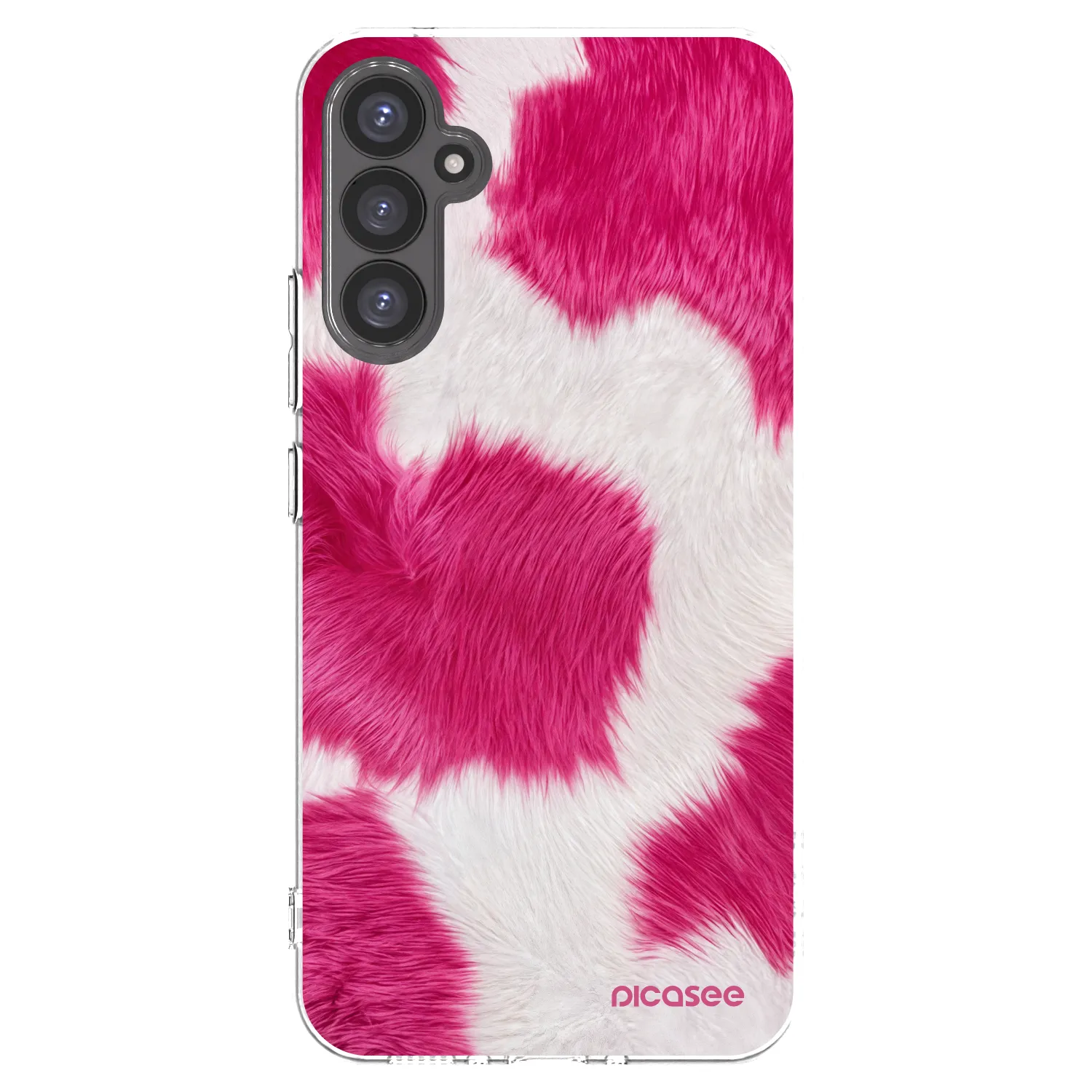Picasee silikonski prozorni ovitek za Samsung Galaxy A34 5G A346B - Pink Moo