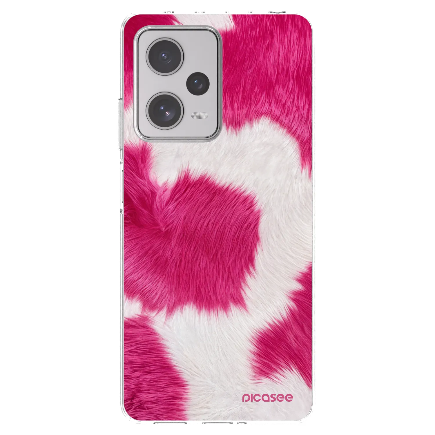 Picasee silikonski prozorni ovitek za Xiaomi Redmi Note 12 Pro+ 5G - Pink Moo