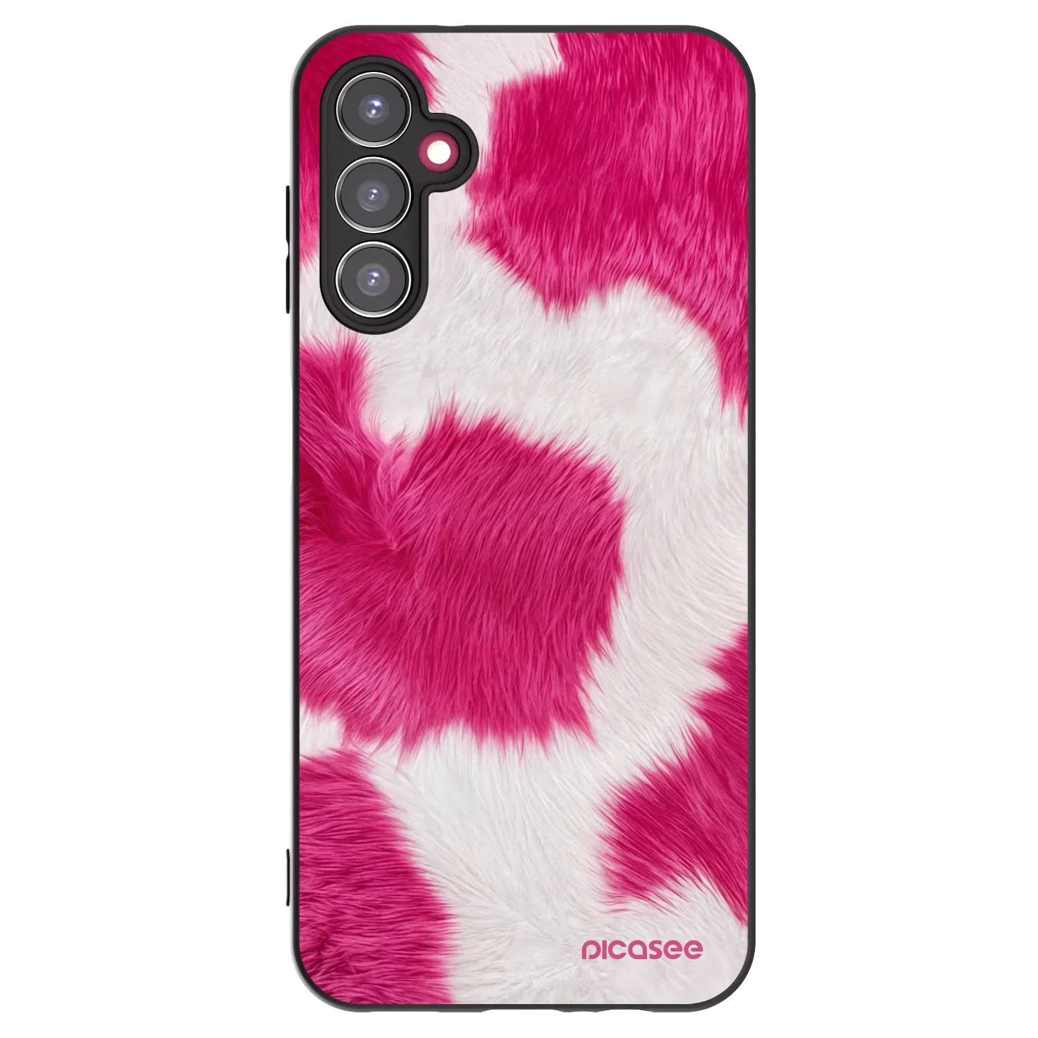 Picasee silikonski črni ovitek za Samsung Galaxy A14 4G A145R - Pink Moo